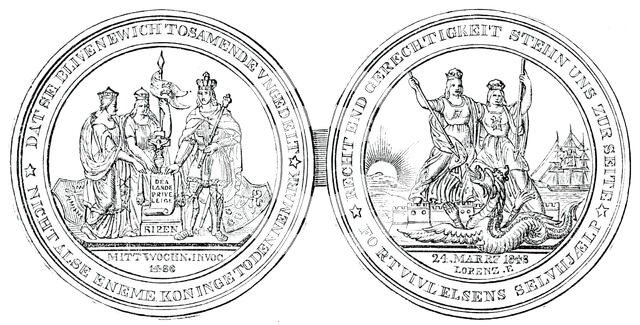 The Schleswig-Holstein Medal, 1850. Creator: Unknown.