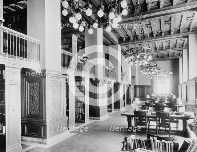 Technology library, the New York Public Library, c.between 1910 and 1920. Creator: Unknown.