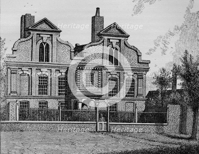 The Old Manor House, Hackney, 1800 (1911). Artist: John Thomas Smith.