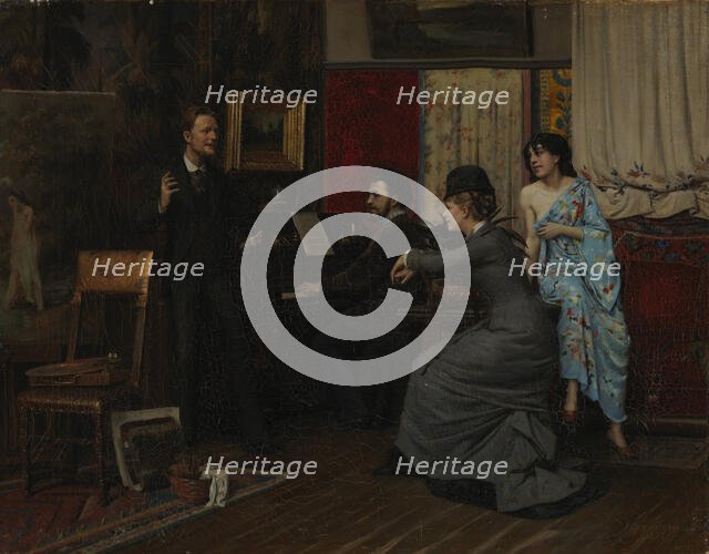 Music in the Studio, 1878. Creator: Gunnar Berndtson.