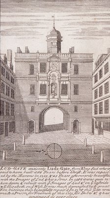 Ludgate, London, c1750. Artist: Anon