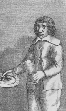 'F. Battalia; The Stone Eater', c1869. Artist: Unknown.