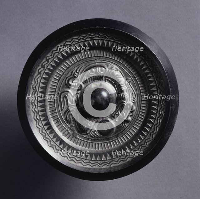 Mirror with a Coiling Dragon, 3rd Century. Creator: Unknown.