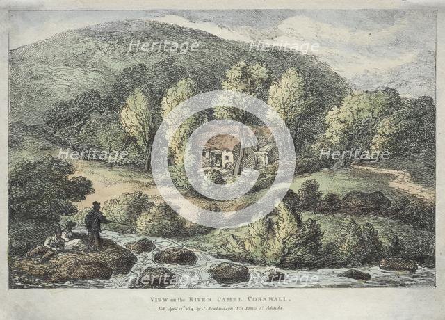 Views in Cornwall: View on the River Camel, Cornwall, 1812. Creator: Thomas Rowlandson (British, 1756-1827).