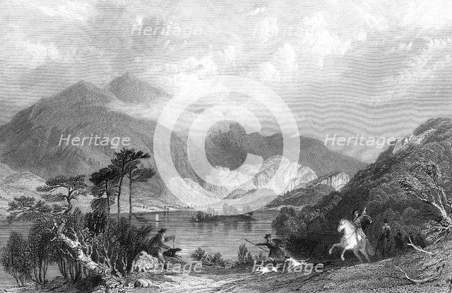 Loch Achray, Perthshire, Scotland, 19th century.Artist: JC Armitage