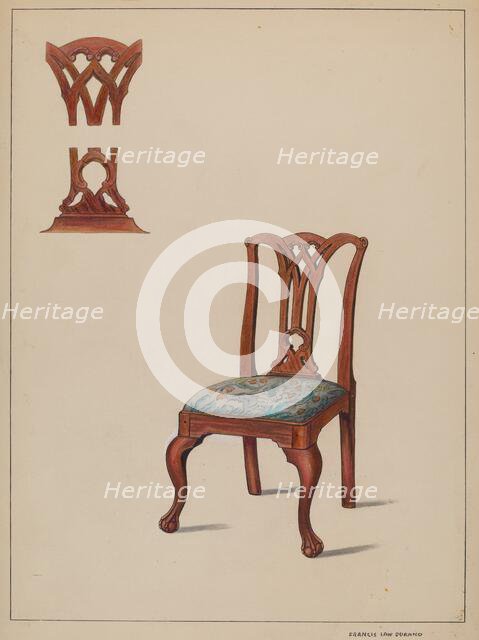 Chair, c. 1936. Creator: Francis Law Durand.