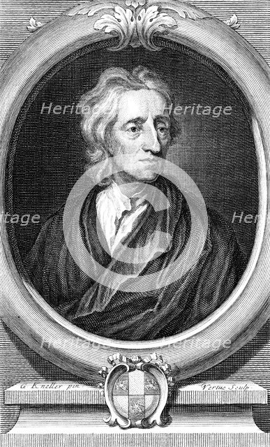John Locke, English philosopher, c1713 Artist: George Vertue