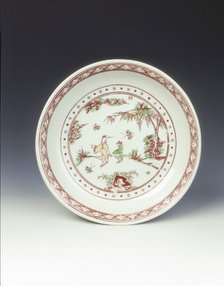 Polychrome saucer, Zhengde period, Ming dynasty, China, 1506-1521. Artist: Unknown
