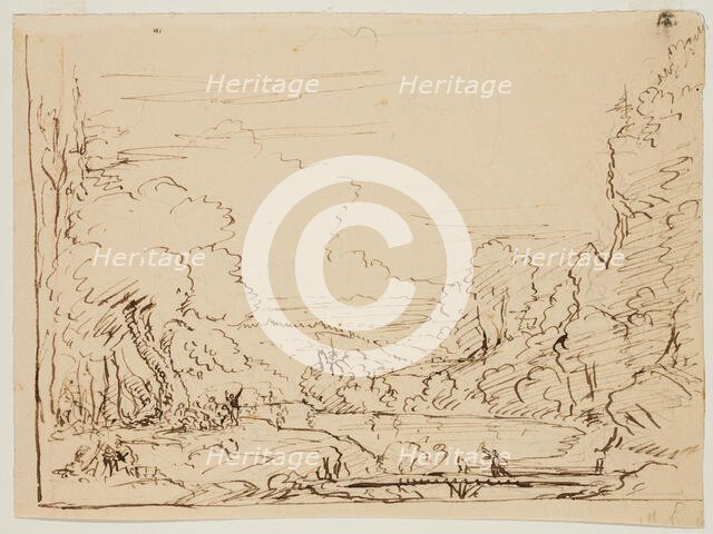Landscape with Figures, c1820-1848. Creator: Thomas Cole.