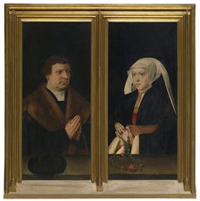 Triptych with Donors, mid-16th century. Creator: Bartholomaeus Bruyn the Elder.