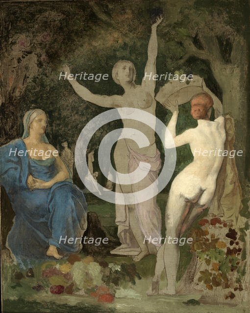 L' Automne, ca. 1864. Creator: Pierre Puvis de Chavannes.