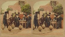 Greenwich Pensioners, about 1860. Creator: London Stereoscopic & Photographic Co.