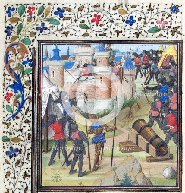 The Siege of Antioch. Miniature from the Historia by William of Tyre, 1460s. Artist: Anonymous  