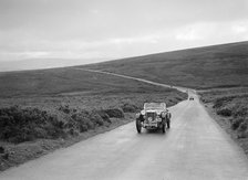 EH Goodenough's MG PB competing at the MCC Torquay Rally, July 1937. Artist: Bill Brunell.