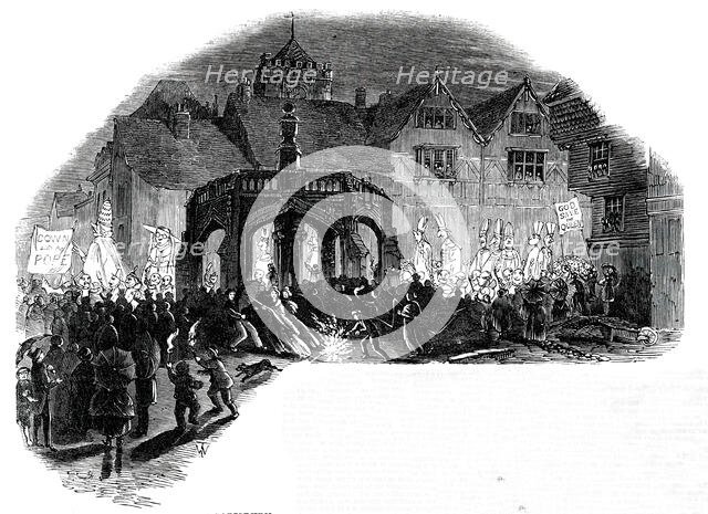 Anti-Papal Demonstration at Salisbury, 1850. Creator: Unknown.