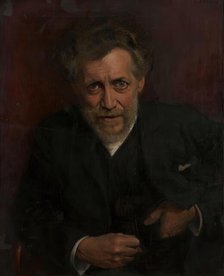 Portrait of Professor Edmund von Hellmer, 1905. Creator: Emanuel Baschny.