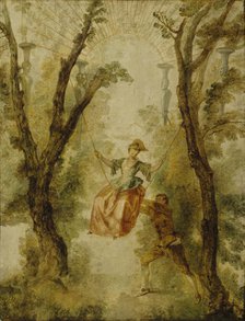 The Swing, ca 1712. Creator: Watteau, Jean Antoine (1684-1721).
