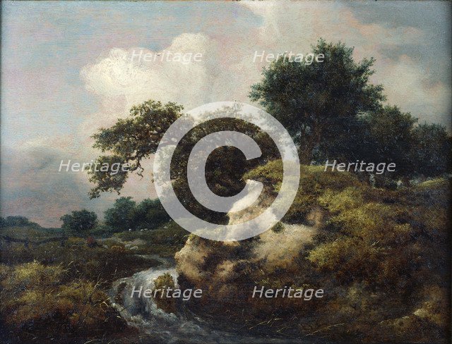 Landscape with Dune and Small Waterfall. Artist: Ruisdael, Jacob Isaacksz, van (1628/29-1682)