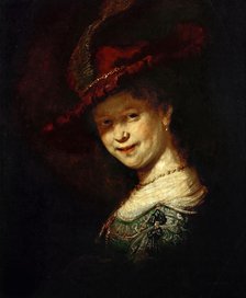 Saskia van Uylenburgh as girl, 1633. Creator: Rembrandt van Rhijn (1606-1669).