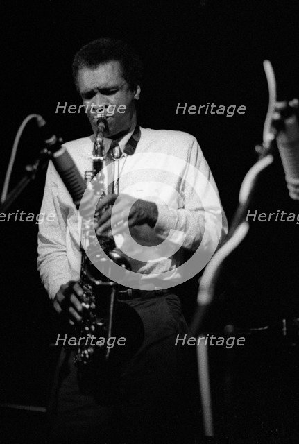 Bobby Watson, Ronnie Scott's, Soho, London, November, 1989.   Artist: Brian O'Connor.