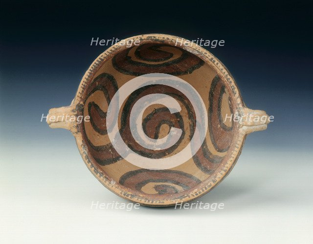 Red pottery jar with painted designs, Neolithic, Ma Chang phase, China, c2500 BC-1700 BC. Artist: Unknown