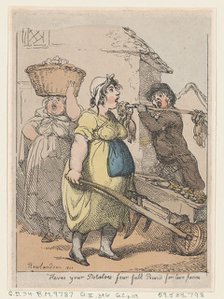 Here's Your Potatoes, Four Full Pounds for Two Pence, 1811., 1811. Creator: Thomas Rowlandson.