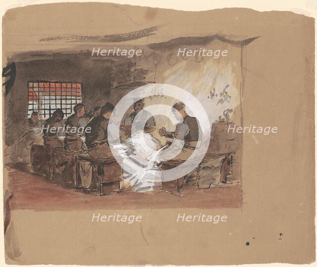 Sail Makers [recto], c. 1870-1900. Creator: Enoch Wood Perry.