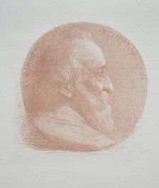 Self-Portrait, Medallion No. 2 (11th Plate). Creator: Alphonse Legros (French, 1837-1911).