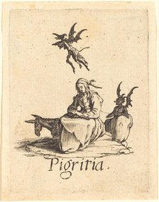 Sloth, probably after 1621. Creator: Jacques Callot.