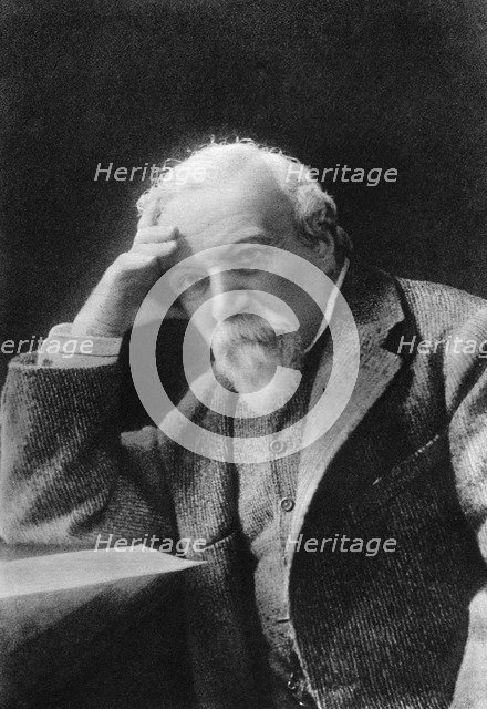 Robert Browning, English poet and playwright, late 19th century. Artist: W H Grove