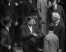 International Leaders Gathering on the Steps of a Building for a Conference on Economic..., 1931. Creator: British Pathe Ltd.