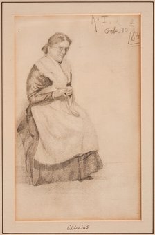 Knitting, 1884. Creator: Louis Michel Eilshemius.