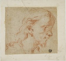 Head of Christ, in Three-Quarter Profile, to Right, n.d. Creator: Antonio Guardi.