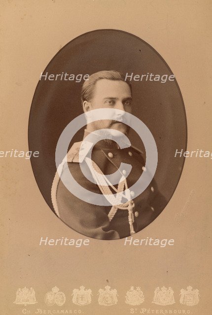 Portrait of George Maximilianovich, 6th Duke of Leuchtenberg (1852-1912), Prince Romanovsky, c. 1880