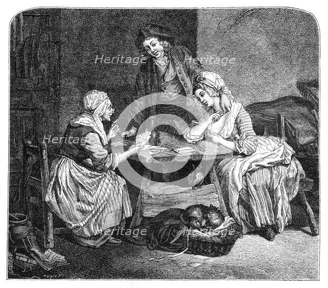 The Fortune Teller, (1885).Artist: Freudeberg