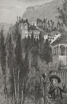 The Generalife, Granada, Andalusia, Spain, 1890.  Creator: Unknown.