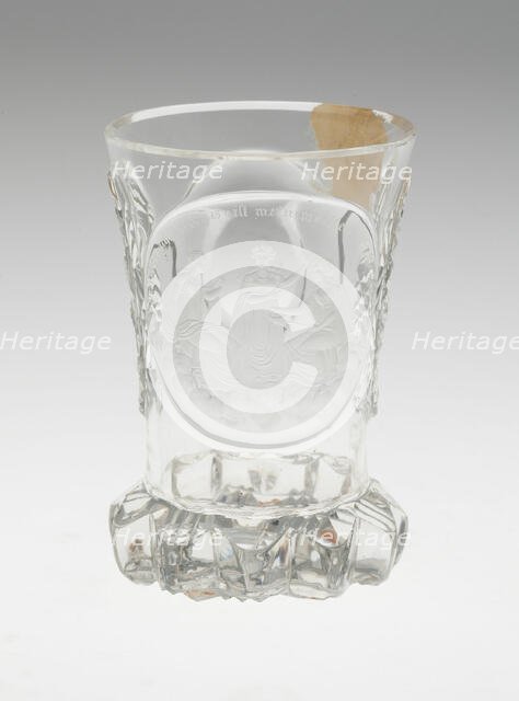 Beaker, Bohemia, c. 1820. Creator: Bohemia Glass.