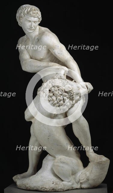 Samson and the Lion, 1604/07. Creator: Cristoforo Stati.