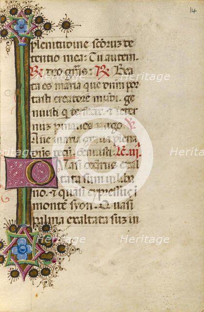 Decorated Text Page; Gualenghi-d'Este Hours, about 1469. Creator: Unknown.