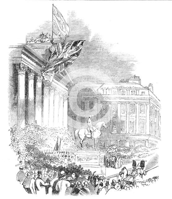 Inauguration of the Wellington Statue, Glasgow, 1844. Creator: Unknown.