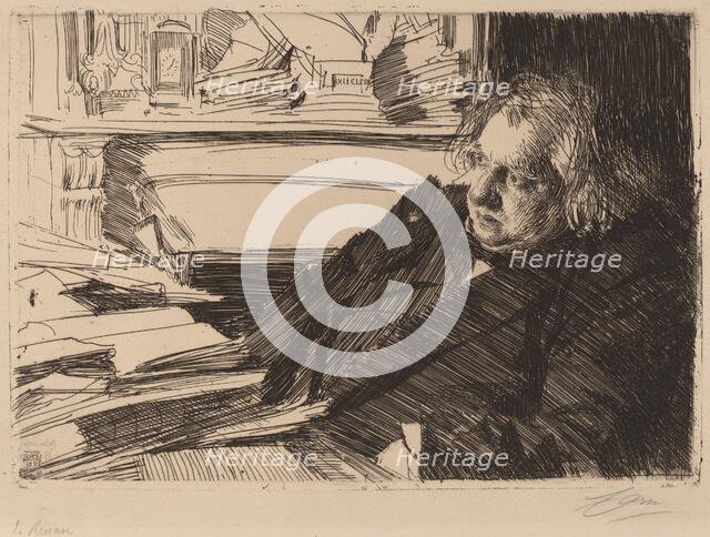 Ernest Renan, 1892. Creator: Anders Leonard Zorn.