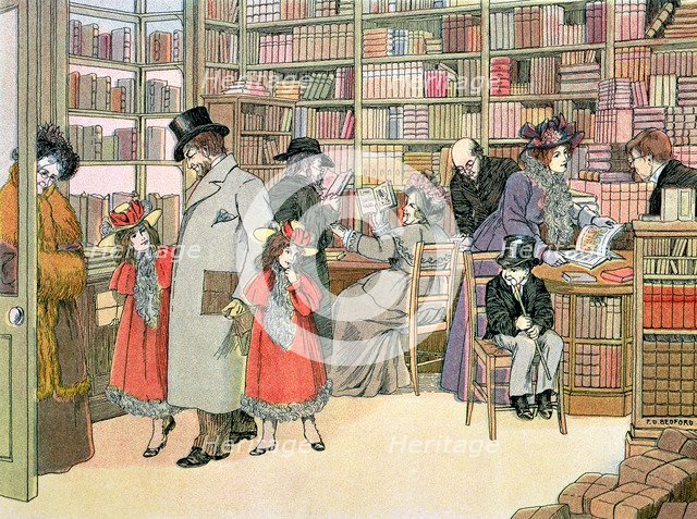 The Book Shop, 1899. Artist: Francis Donkin Bedford