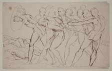 Battle Scene with Captives, 19th century. Creator: Unknown Italian; After Raphael Italian, 1483-1520.