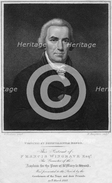 Francis Wingrave (c1789-1823), 1818.Artist: Moses Haughton