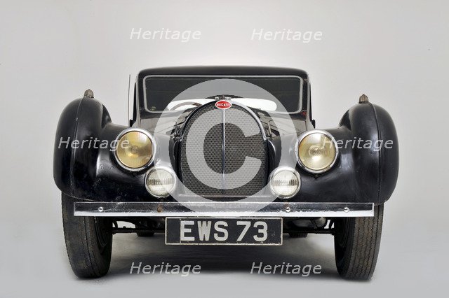 Bugatti type 57S 1937 . Artist: Simon Clay.