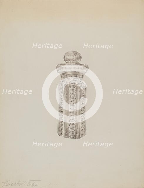 Mustard Pot, c. 1939. Creator: Elisabeth Fulda.