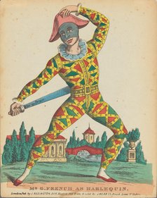 Mr. G. French as Harlequin, c1840. Creator: Anonymous.