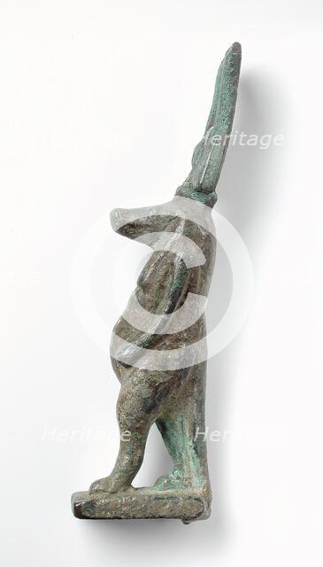 Figurine of the Pregnant Hippo Goddess Taweret, Late Period-Ptolemaic Period (664-30 BCE). Creator: Unknown.