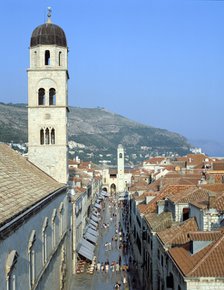 Stradun, Dubrovnik's main street, Croatia.