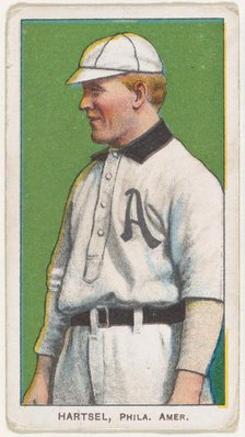 Hartsel, Philadelphia, American League, from the White Border series (T206) for the Ame..., 1909-11. Creator: American Tobacco Company.